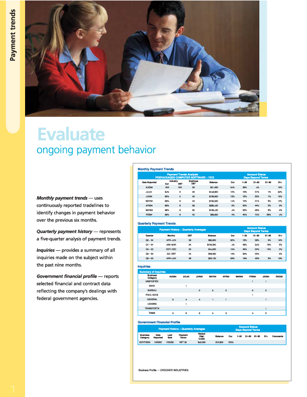 business registration business credit report
